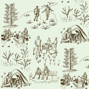 Camping and Hiking, Toile de Jouy