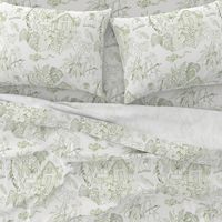 caribbean toile green 