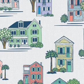 Southern Home Charm in Gray - Large scale