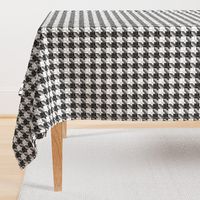 owl houndstooth black and white