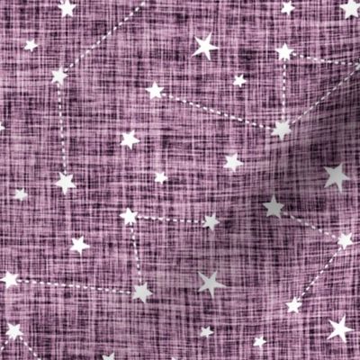 constellations in wisteria linen