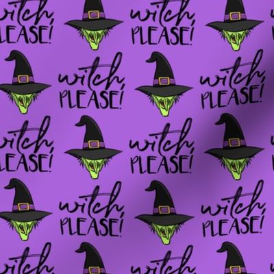 witch, please! - witch halloween - purple - LAD20