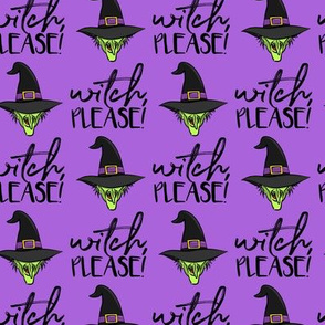 witch, please! - witch halloween - purple - LAD20