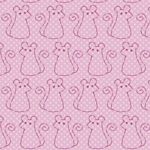 Doodle Mice - Pink