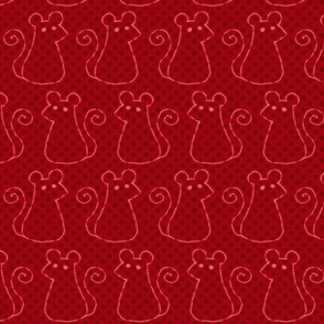 Doodle Mice - Red 