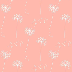 dandelions {1} peachy pink reversed earthy tones