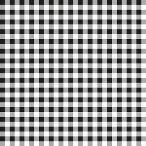 gingham black and white | small