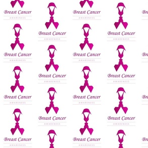 Breast Cancer Pink Ribbon- Ribbon with faces of 2 women