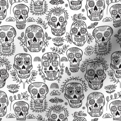 sugar skull pattern