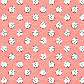 Polka Tennis Ball Bg Pink 50Size