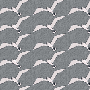 white seagulls on gray large
