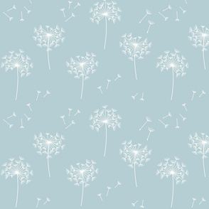 dandelions {2} for mom starlight blue reversed earthy tones