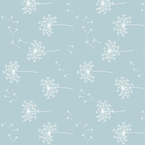 dandelions {2} for mom starlight blue reversed earthy tones horizontal