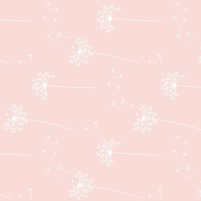 dandelions {1} blushing pink reversed earthy tones horizontal