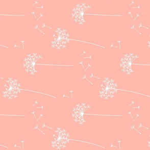 dandelions {1} peachy pink reversed earthy tones horizontal