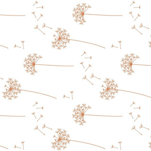 dandelions {1} terracotta earthy tones horizontal