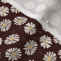 Daisy flower vector pattern illustration floral background