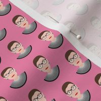 RBG - Ruth Bader Ginsburg Bust - Hot Pink - Tiny