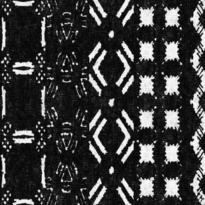 Mud Cloth 8 black and white large scale 