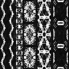 Mud Cloth 4 black and white large scale 