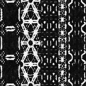 Mud Cloth 3 black and white large scale 