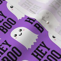 HEY BOO - ghost - cute halloween - purple - LAD20
