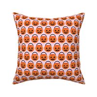 pumpkin trick-or-treat candy buckets - halloween - orange on pink - LAD20