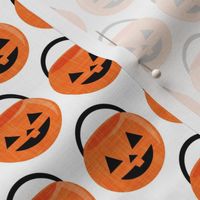 pumpkin trick-or-treat candy buckets - halloween - orange - LAD20