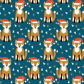 SMALL christmas fox cute holiday fox kids clothes kiddo cute christmas