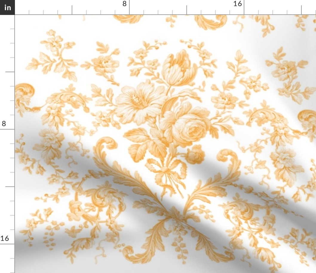 Faded Rococo Roses  citrus 1