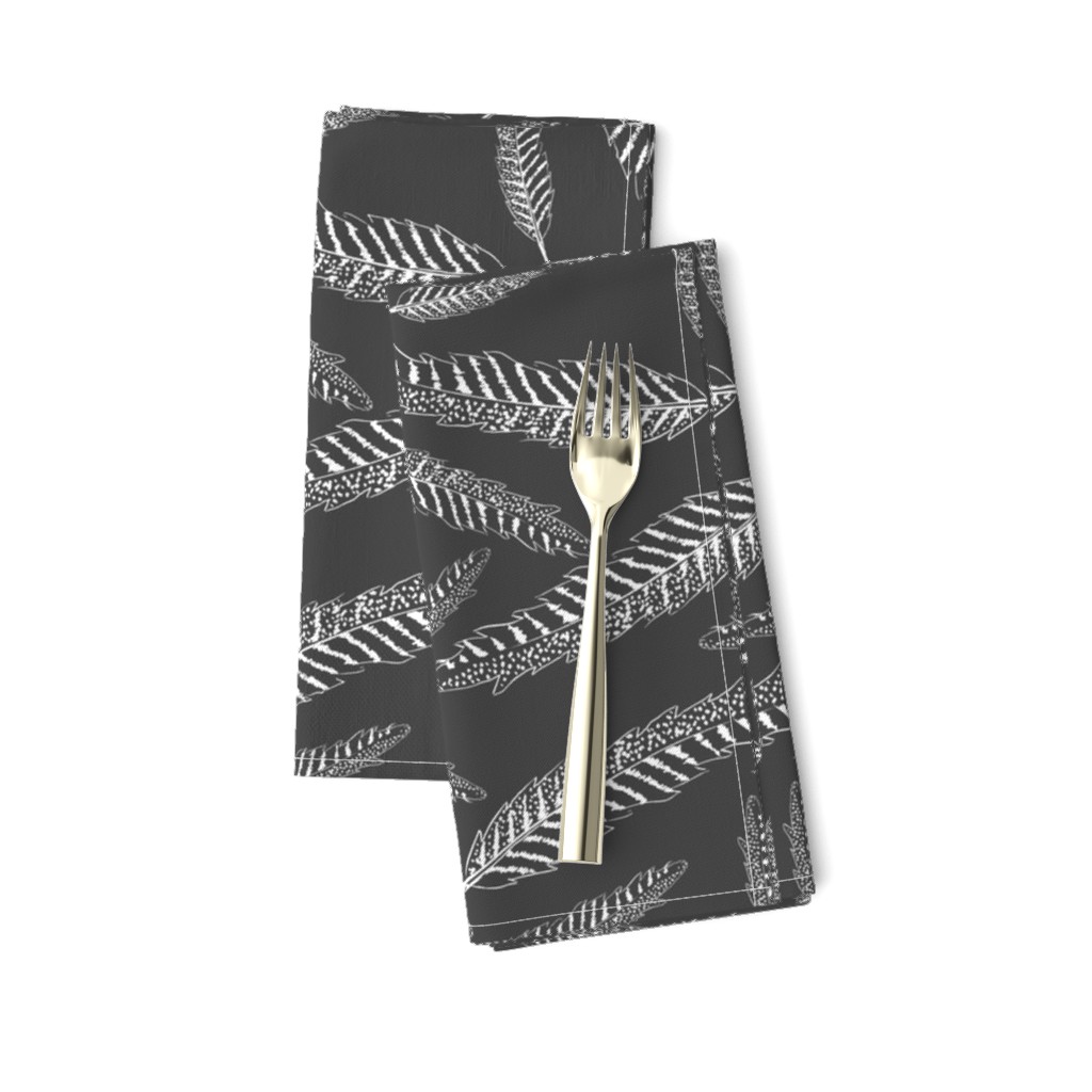 Texas Modern Feather Wind Charcoal