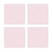 Pink Watercolor blocks with off white grey background