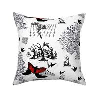 Boneyards with Red Bat, a toile by Su_G_SuSchaefer