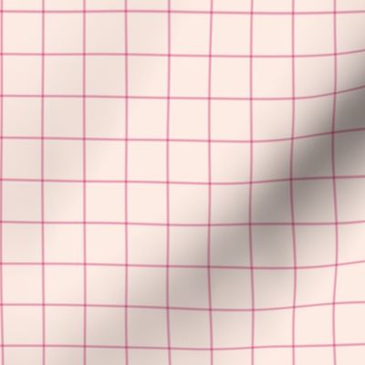 The grid minimal checkered tiles design Scandinavian retro strokes off white pale pink