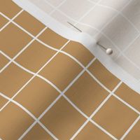 The grid minimal checkered tiles design Scandinavian retro strokes mustard ochre yellow white