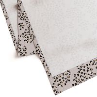 Double leopard spots irregular boho panther print nursery beige cinnamon neutral brown