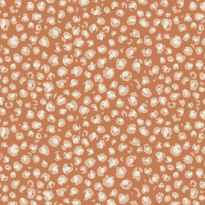 Medium // Apricot Pumpkin leopard print