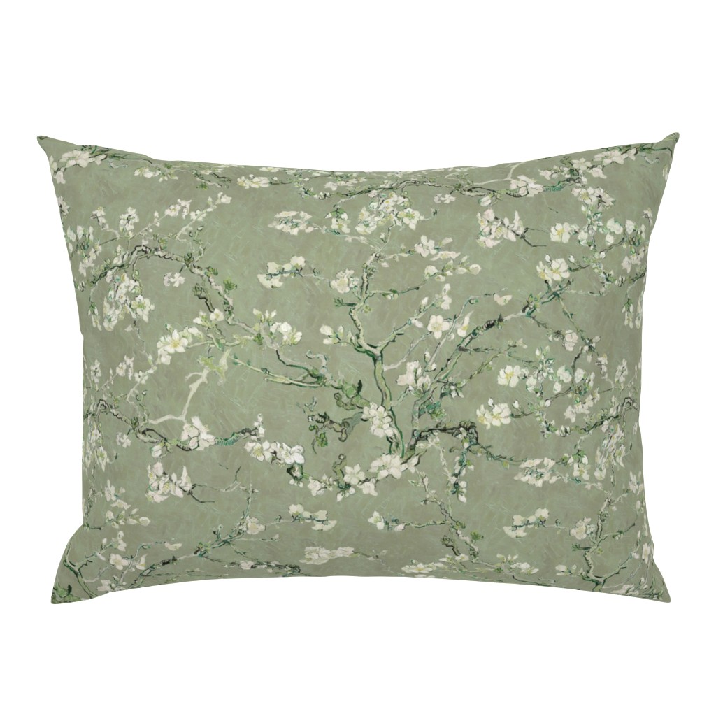 Vincent Van Gogh Almond Blossom sage green