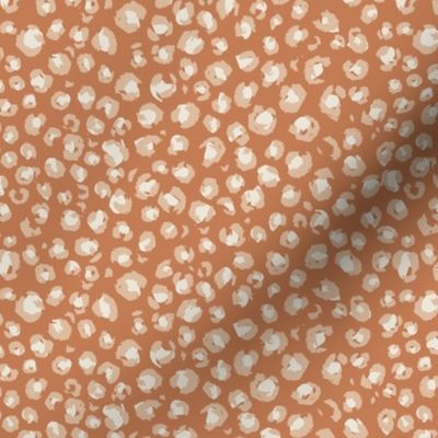 mini micro // Apricot Pumpkin leopard print