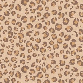 mini micro // Chocolate and ginger leopard print