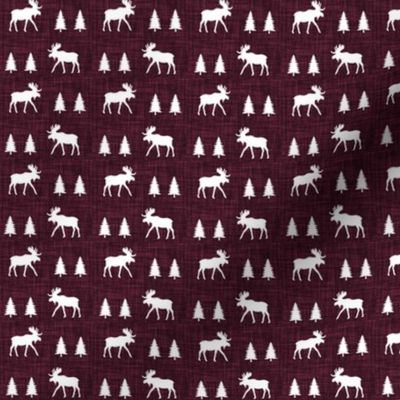 3/4" moose trot // plum linen