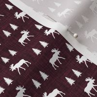 3/4" moose trot // plum linen