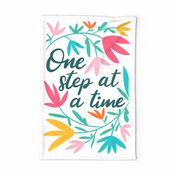 One step at a time teatowel_positive affirmations