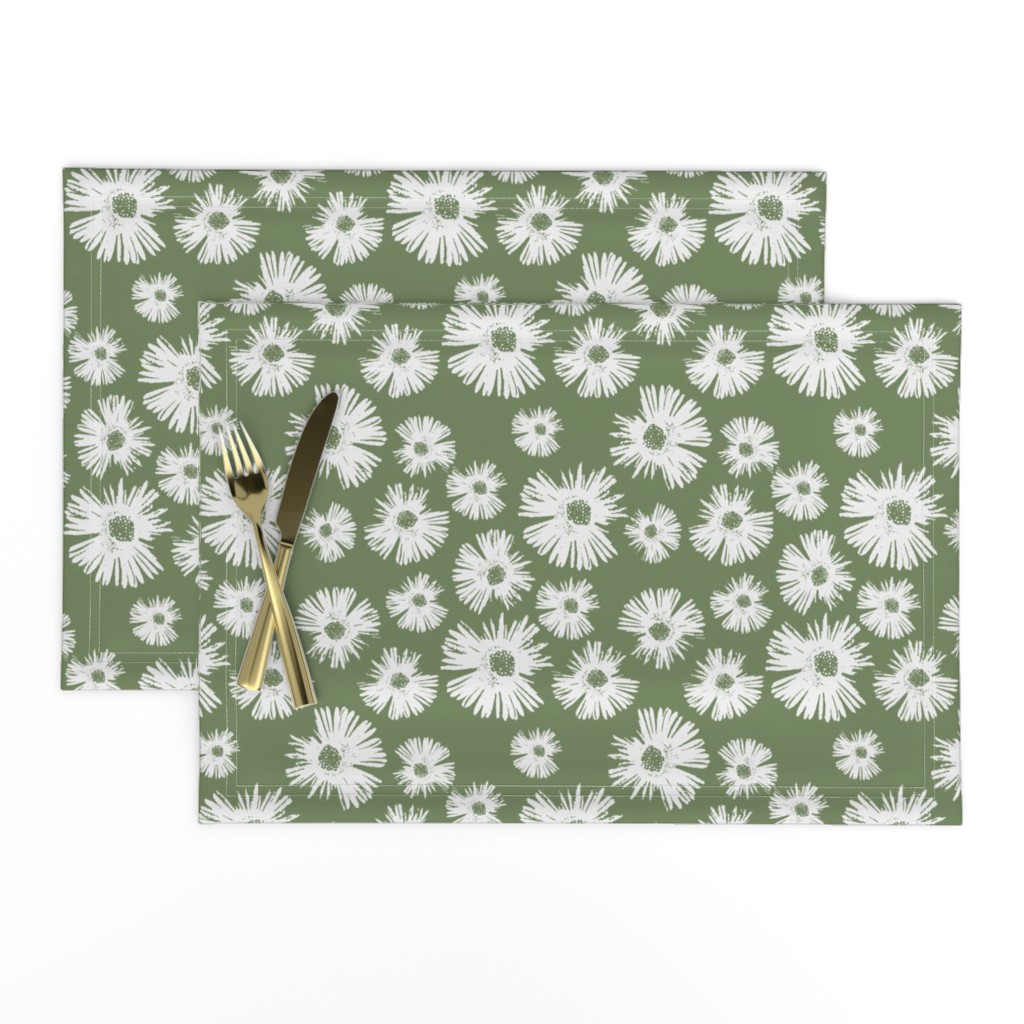 Paper Daisy - Olive Green