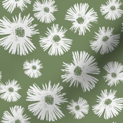 Paper Daisy - Olive Green