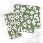 Paper Daisy - Olive Green