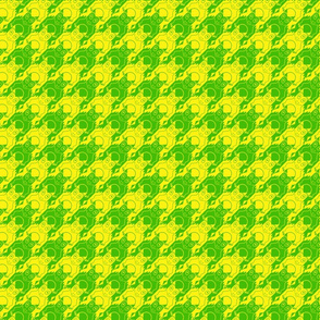 frog houndstooth green and yellow