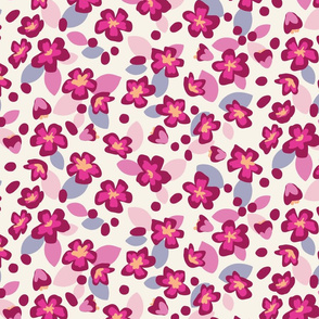 Spring Floral Pear blossom XL fuchsia by Pippa Shaw