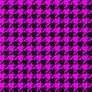 frog houndstooth black and neon pink