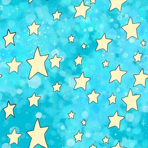 Stars on Blue Sky